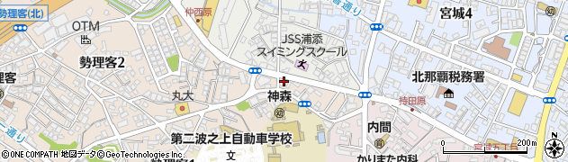 琉球新報浦添南販売店周辺の地図