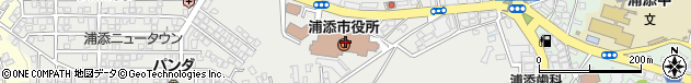 沖縄県浦添市周辺の地図
