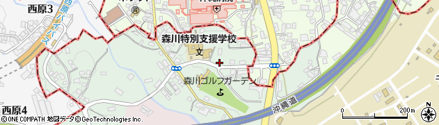 沖縄県西原町（中頭郡）森川周辺の地図