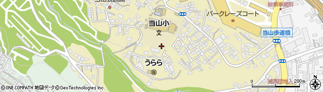 沖縄県浦添市当山周辺の地図