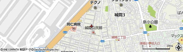 沖縄県浦添市城間1丁目周辺の地図