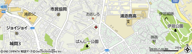 ファミリーマート浦添学園通り店周辺の地図