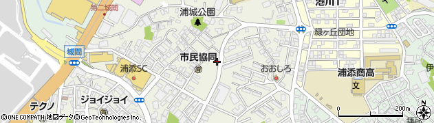 沖縄県浦添市城間周辺の地図