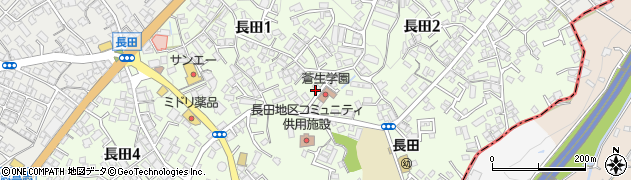 沖縄県宜野湾市長田周辺の地図