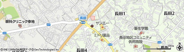 宜野湾長田郵便局周辺の地図