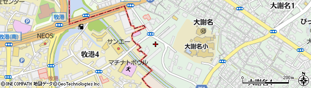 県営大謝名団地周辺の地図