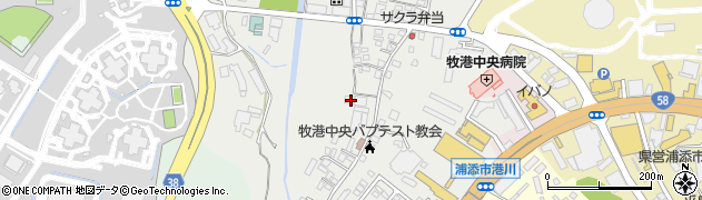 沖縄県浦添市港川351周辺の地図