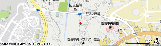沖縄県浦添市港川374周辺の地図