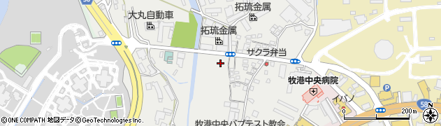 沖縄県浦添市港川周辺の地図