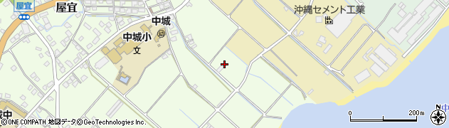 沖縄県中城村（中頭郡）屋宜周辺の地図