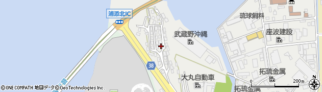 沖縄県浦添市港川551周辺の地図