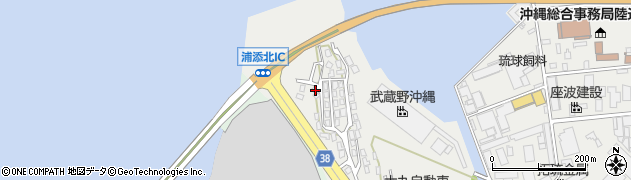 沖縄県浦添市港川564周辺の地図