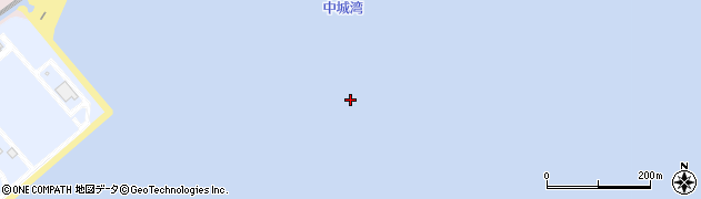 中城湾港周辺の地図