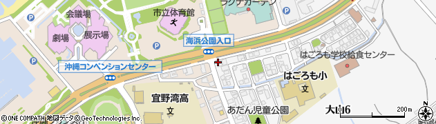 タイヤセブン　宜野湾店周辺の地図