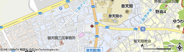 天ぷら 十割そば 新次郎 普天間店周辺の地図