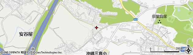 沖縄県中頭郡北中城村安谷屋642周辺の地図