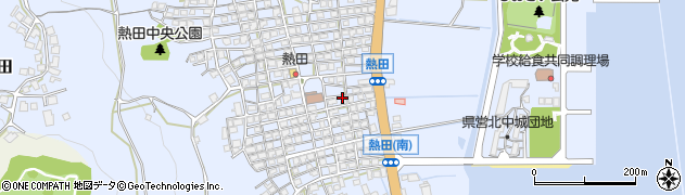 沖縄県北中城村（中頭郡）熱田周辺の地図