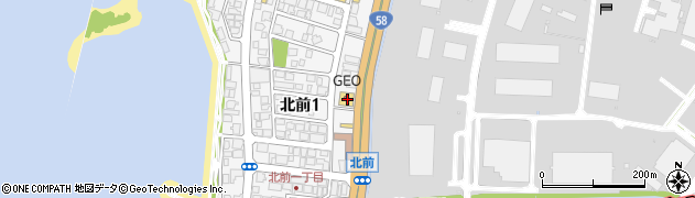 ゲオ北谷国道５８号店周辺の地図