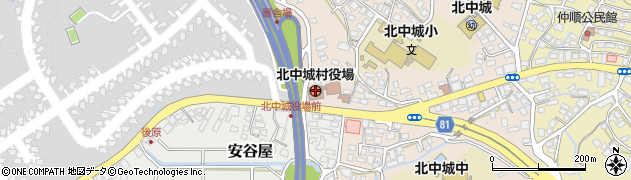 沖縄県北中城村（中頭郡）周辺の地図