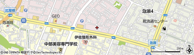 沖縄海邦銀行泡瀬支店周辺の地図