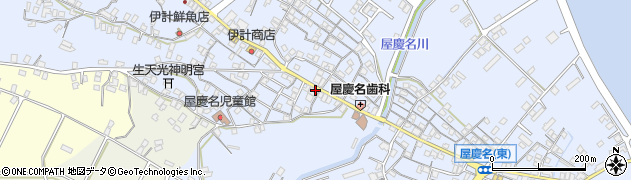 屋慶名周辺の地図