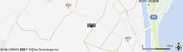 沖縄県久米島町（島尻郡）銭田周辺の地図
