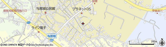 沖縄県うるま市与那城周辺の地図