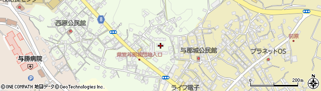 沖縄県うるま市与那城西原1040周辺の地図
