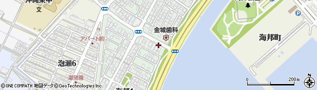 沖縄市地域包括支援センター　東部北愛聖周辺の地図