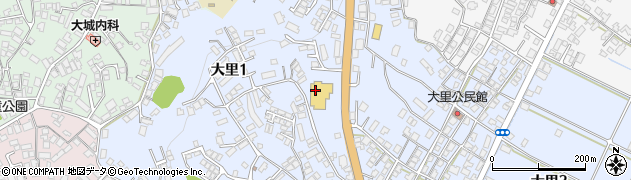 沖縄県沖縄市大里周辺の地図