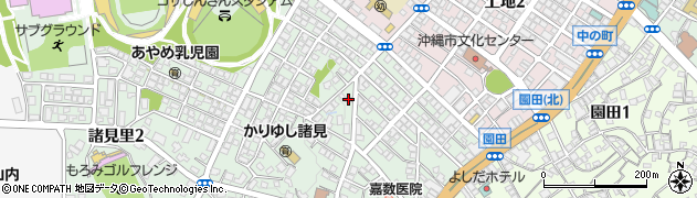 宮城豊子琉舞研究所周辺の地図