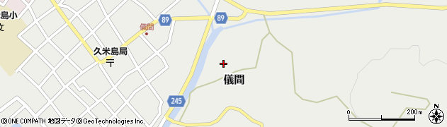 沖縄県久米島町（島尻郡）儀間周辺の地図