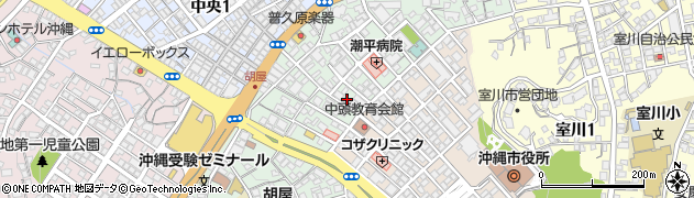 玉城流乙姫要乃会　冨里敬子琉舞道場周辺の地図
