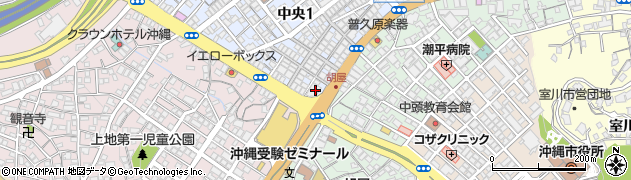 琉球銀行コザ支店 ＡＴＭ周辺の地図