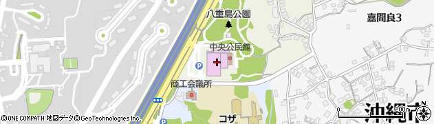 沖縄市民会館周辺の地図