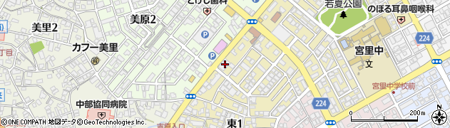 琉球銀行コザ十字路支店周辺の地図