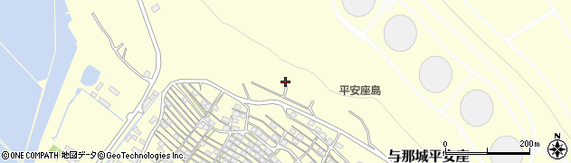 沖縄県うるま市与那城平安座周辺の地図