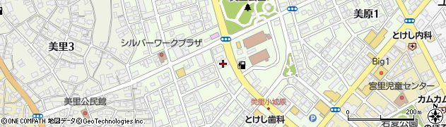 沖縄銀行美里支店 ＡＴＭ周辺の地図