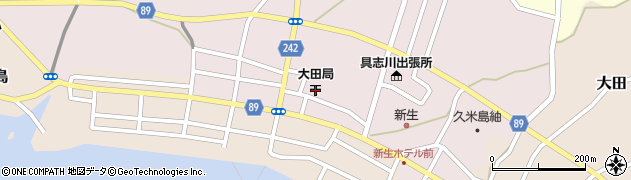 大田郵便局周辺の地図