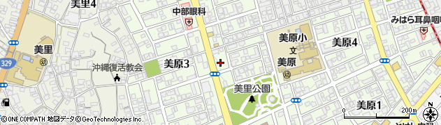 沖縄海邦銀行美里支店周辺の地図