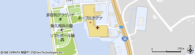 沖縄県嘉手納町（中頭郡）兼久周辺の地図