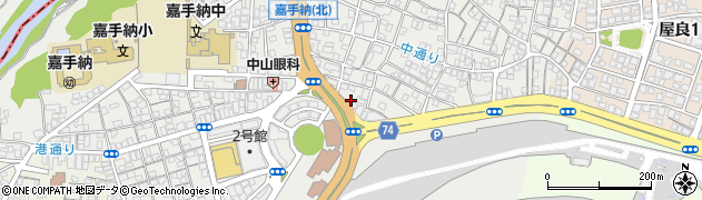 比謝川ガス株式会社　嘉手納支店周辺の地図