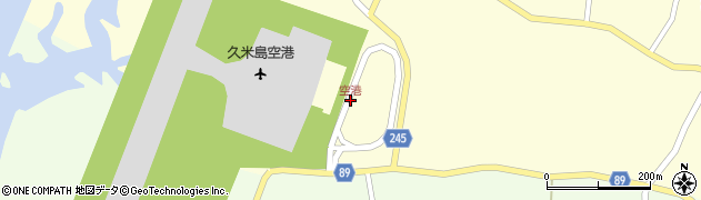 空港周辺の地図