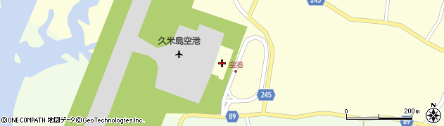 久米島町観光協会　空港案内所周辺の地図