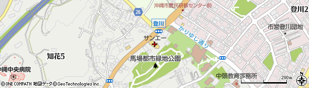 サンエーＶ２１食品館知花店周辺の地図