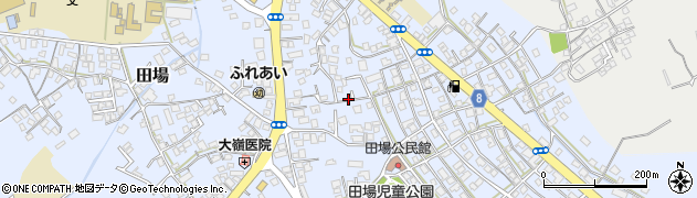 沖縄県うるま市田場周辺の地図