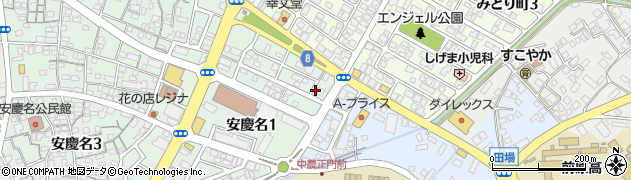 安慶名郵便局周辺の地図