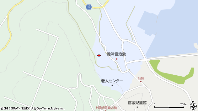 〒904-2422 沖縄県うるま市与那城池味の地図