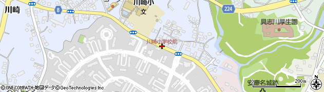 川崎小学校前周辺の地図