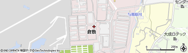 沖縄県沖縄市倉敷周辺の地図